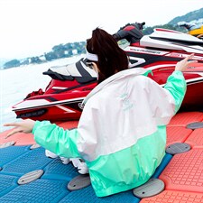 2021年夏季时尚气质百搭优雅拼接潮流长袖短外套，女装防晒衣，艾尚靓装