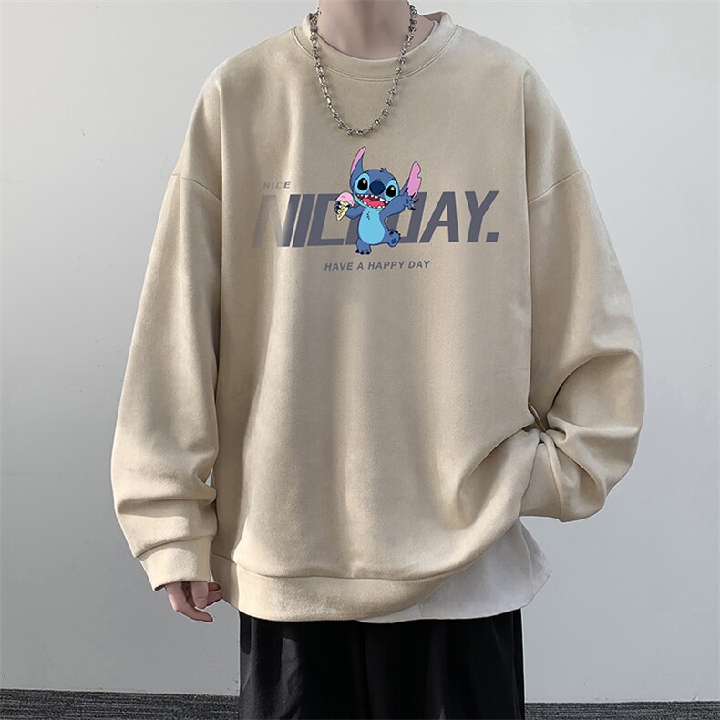控58麂皮绒卫衣男大码重磅长袖t恤男JW81173-P38,男装卫衣,电商A040