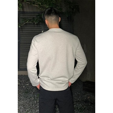抖音得物品质美式高街重磅曼巴棉结构硬阔boxy版潮牌卫衣长袖T恤，男装T恤，电商A486