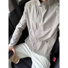 美式复古新款防晒衣男款夏季拼接立领速干外套正肩薄款运动夹克，男装防晒衣，星座1210-1