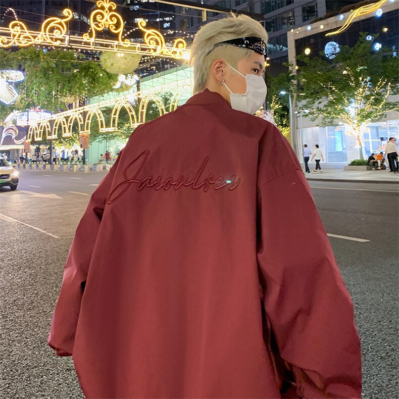 美式棒球服外套男士春秋季2024新款潮流高街痞帅青少年,女装职业装,星座410-7
