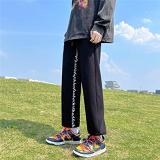 218-1-P30-Q127新款时尚休闲华夫格字母休闲休闲裤，男装休闲裤，四季星座218-1