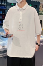 PL57140-P35翻领短袖polo衫男大码胖子半袖t恤男有领保罗衫模特，男装Polo衫，电商A040