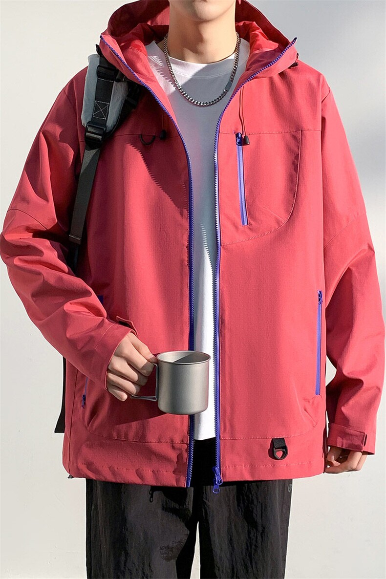 新款男女高品质户外登山服青少年学生冲锋衣夹克外套JK6633-P79,男装夹克,电商B306