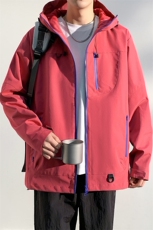 新款男女高品质户外登山服青少年学生冲锋衣夹克外套JK6633-P79，男装夹克，电商B306