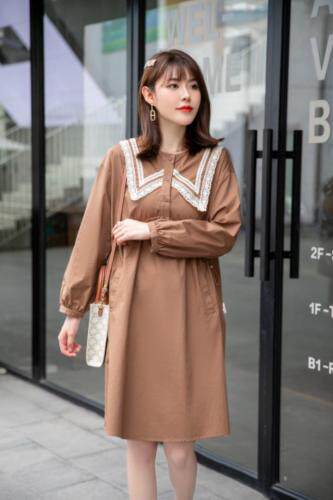 秋款连衣裙，女装连衣裙，莫妮菲