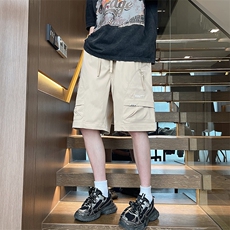 新款夏季工装吸汗透气大口袋宽松休闲运动五分时尚短裤256599P-40，男装牛仔裤，电商A128