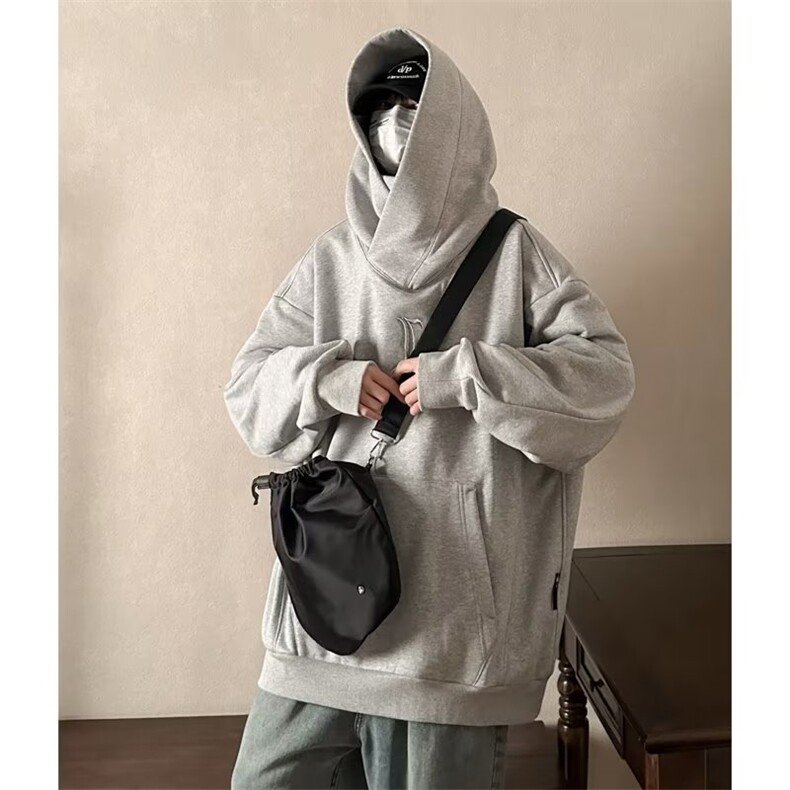 高街vibe美式机能风卫衣男女重磅潮牌连帽oversize外套WY341-p58,男装卫衣,星座1008
