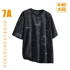 大码夏季潮流时尚动漫印花男士短袖，男装T恤，星座1107-1