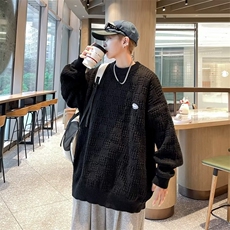 纯色毛衣男士2024年秋季新款潮牌设计感oversize高级感针织衫，男装针织衫/毛衣，星座716-4