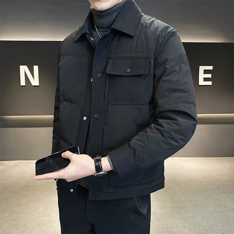 有报告 新标90白鸭绒冬季2025新款羽绒服男A313-8387-P225图片