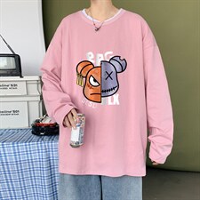 ！秋季打底衫男卫衣男潮流圆领纯棉长袖T恤男CX294-P25，男装T恤，电商B371