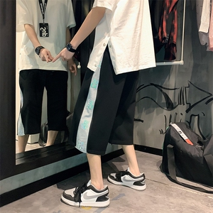 2023夏装新款 休闲薄款拉链反光小熊七分裤B221-LK21128-P45 限58图片