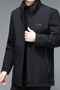 BJY1130钱塘2020-2商务休闲连帽冬季厚款中年男士羽绒服P190图片