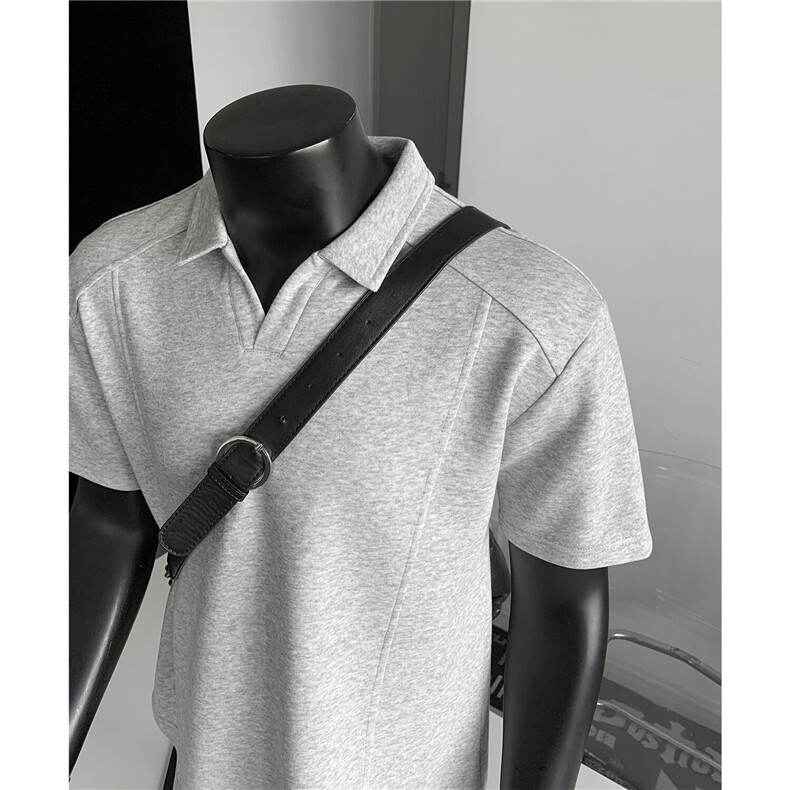 主推重磅POLO衫夏季短袖翻领半袖上衣cleanfit正肩t恤衫S419特28,男装Polo衫,电商A233-1