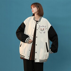 中性风春秋季情侣棒球服男女休闲夹克女时尚外套男BQF291-P50，男装夹克，电商B371