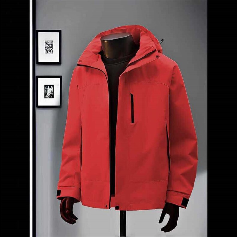 单冲户外冲锋衣登山港风防水拉链冲锋衣外套JK1168P70单冲，男装夹克，电商A128