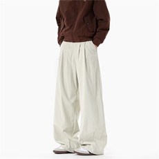 美式夏季宽松伞兵裤男女款复古松弛感阔腿轻薄速干运动休闲裤，男装休闲裤，星座1210-1
