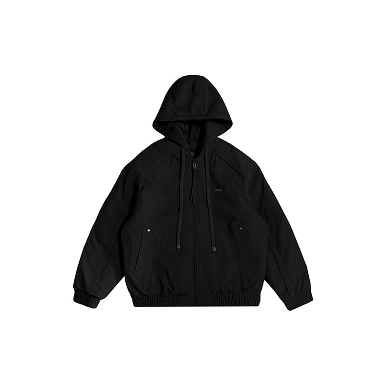 B36/P158控208假两件连帽设计拼接卫衣痞帅男士棉服休闲潮牌棉衣2,男装棉衣,星座305B