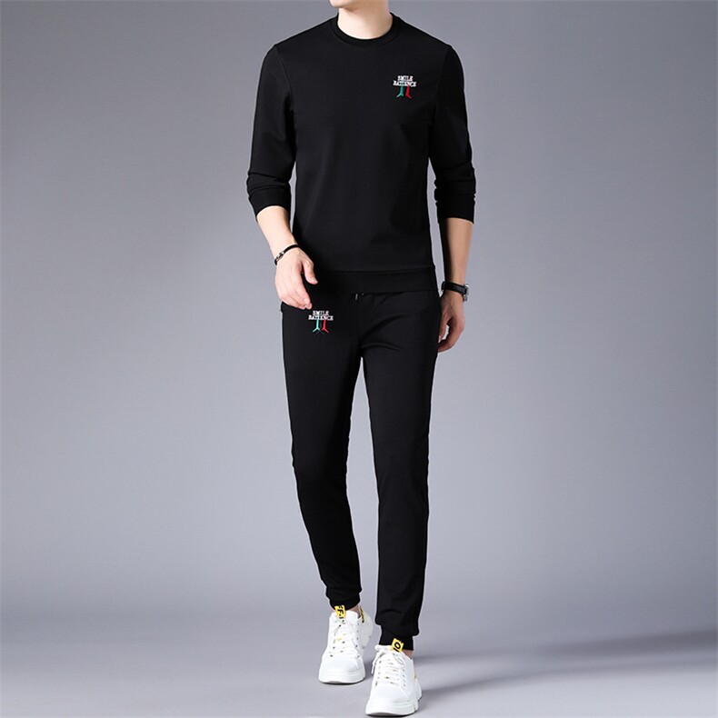 CA9018钱塘2020-2春秋新款时尚休闲简约中青年男士套装P150,男装休闲套装,钱塘207-2