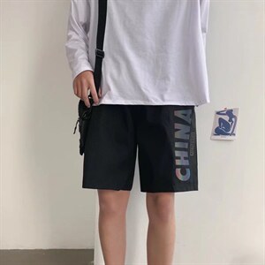 男春季潮流时尚休闲反光短裤D04P25图片