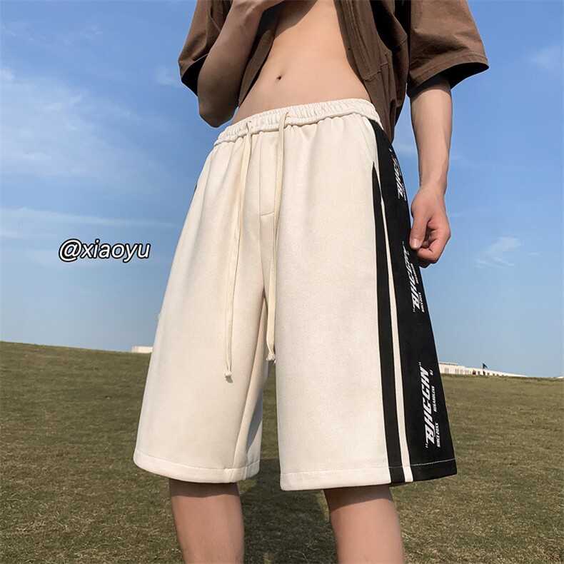 XZ616夏季新款麂皮绒印花拼接短裤休闲五分裤TY857P45控58,男装牛仔裤,星座512A（原616）