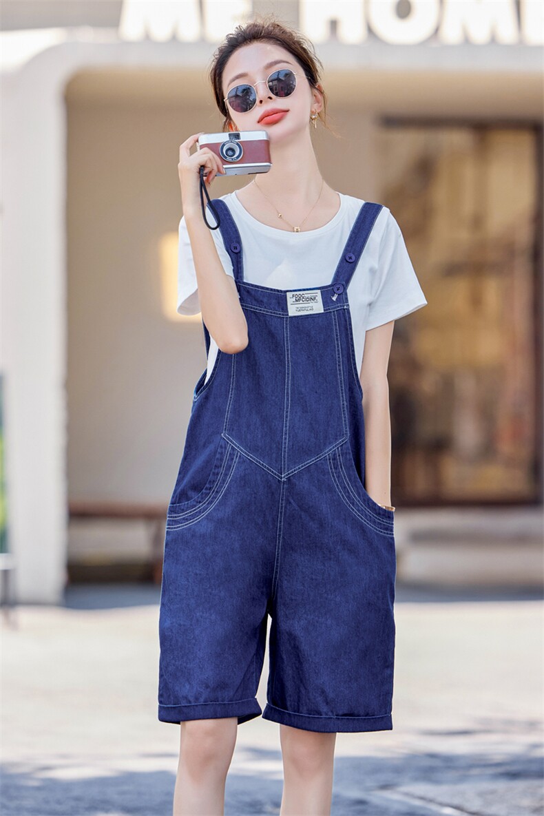 现货！洋气时尚套装女2024夏季新款女装背带裤休闲短裤两件套,女装套装/套裙,慧尚依恋