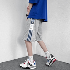 条纹短裤男夏季宽松运动休闲潮流ins港风男生五分裤DK0533-P26，男装休闲裤，星座308B-1