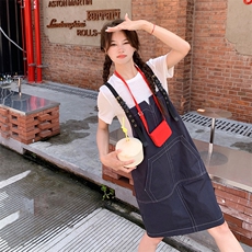 2025年夏装新款背带裙两件套套装连衣裙2C133-993-P125-K178，女装套装/套裙，2C133