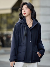 2025秋款时尚休闲风衣外套洋气收腰上身显瘦，不挑年龄，女装风衣，米莱