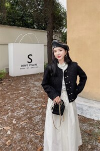 2022秋装小香风外套图片