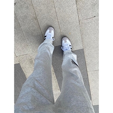 加绒加厚三条杠校服裤子男款秋冬三道杠卫裤-WK01-P45加绒55，男装休闲裤，星座1007（原301D）