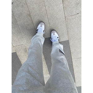 加绒加厚三条杠校服裤子男款秋冬三道杠卫裤-WK01-P45加绒55,享道出行穿搭夏天图片