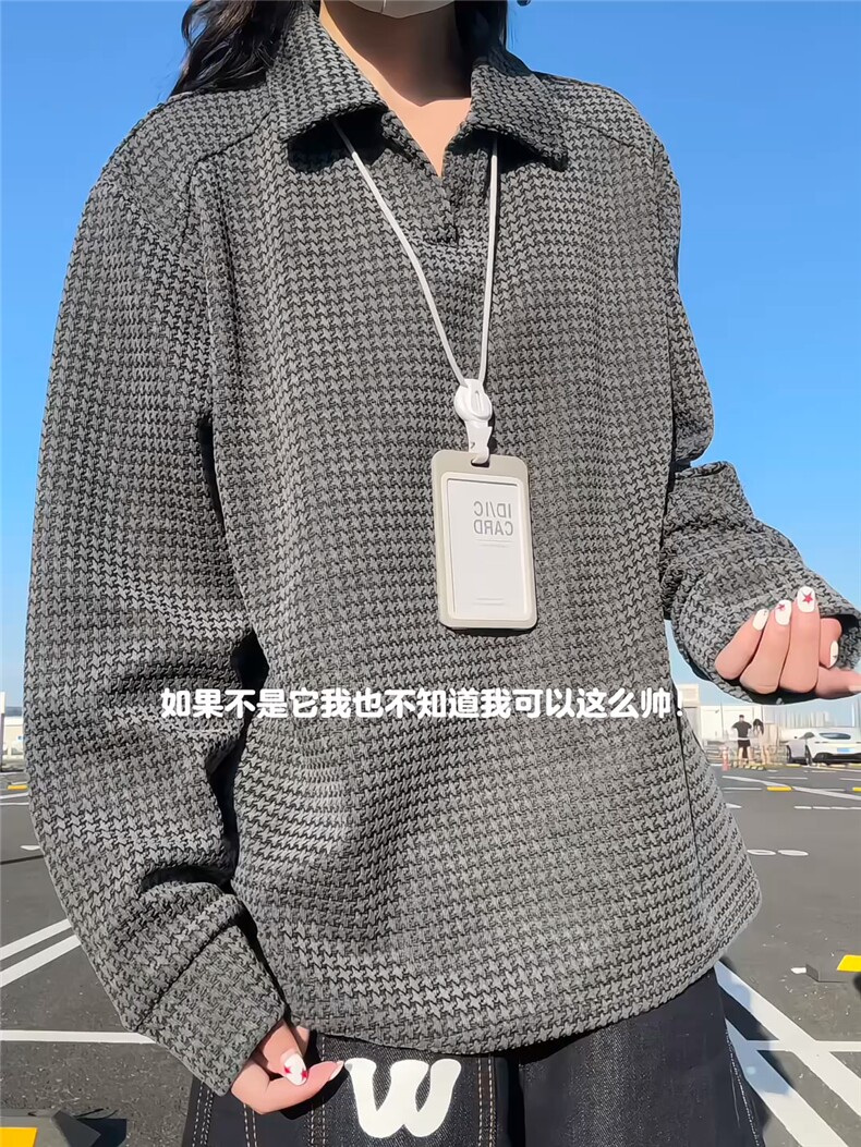XZ809A/SYR45/特P29/控58雪尼尔小香风polo杉长袖卫衣,男装T恤,星座809A(原222-1)