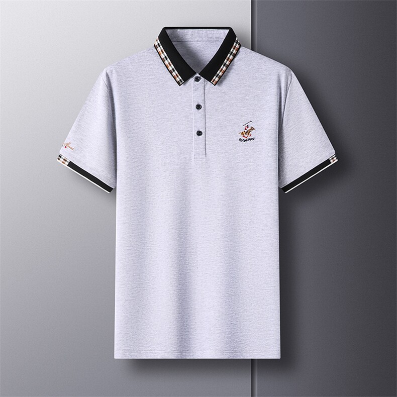 BSS470男士2023年夏季新款百搭T恤男短袖商务休闲体恤男装P42,男装T恤,电商B360