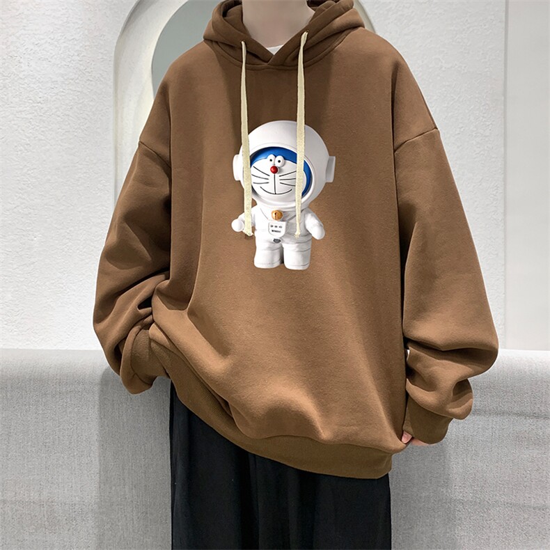 WY2233-P35加绒款-P40纯棉连帽卫衣男大码运动帽衫宽松薄外套男,男装卫衣,电商A040