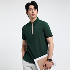 2025夏季新款高品质拉链设计时尚短袖翻领Polo衫2271-P50控84，男装T恤，电商D342