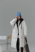 (现货)2021订单款带帽两用长羽绒，其它，墨写