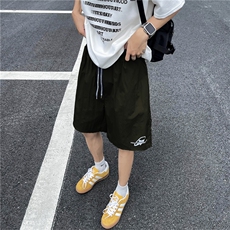 夏季新款美式短裤男潮牌薄款宽松运动休闲五分裤子D05543-P25，男装牛仔裤，星座308B-2