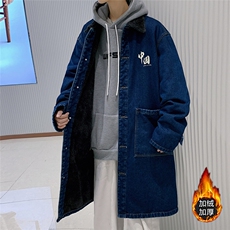 FY647J-P98-限价158羊羔绒外套长款棉服新款潮冬装流行cityboy，男装棉衣，星座116