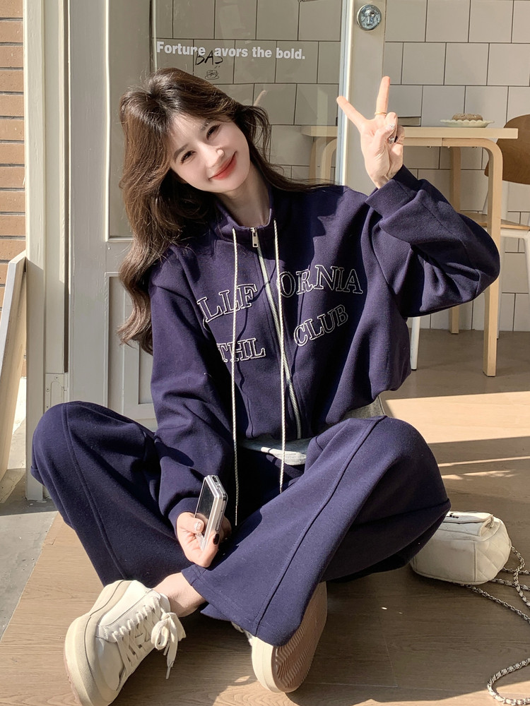 新品现货印花韩系休闲套装两件套2C271-9601-P195-K318,女装套装/套裙,2C271