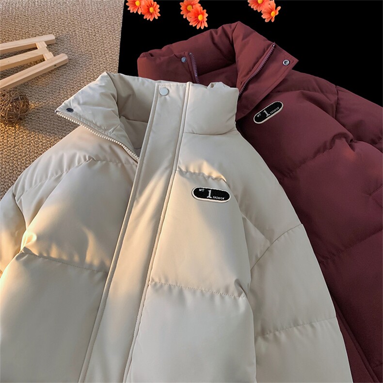 棉衣男冬季新款港风宽松羽绒棉学生立领面包服MF700-P58(现货图片