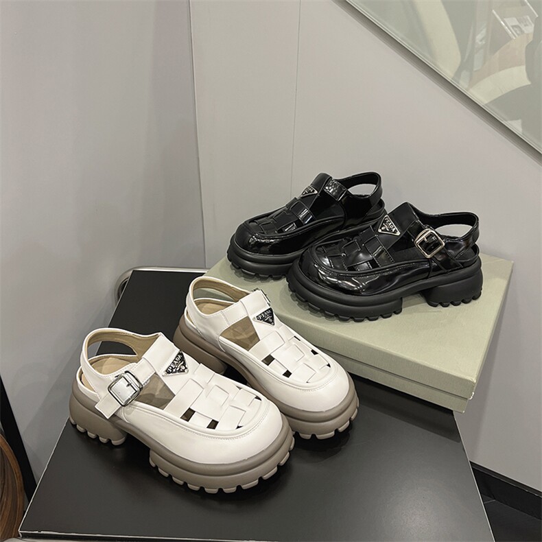 夏季女款凉鞋2023新款鞋子女厚底增高松糕鞋小皮鞋高跟鞋单鞋女鞋,女鞋凉鞋,电商A223