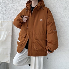 冲锋衣羽绒棉服男冬季宽松大码加厚棉衣ins潮流外套M0783-P120，男装棉衣，星座308B-2
