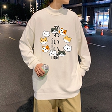 M18215-P45加绒款-P65半高领毛衣男士大码针织衫男毛线衣男，男装针织衫/毛衣，电商A040