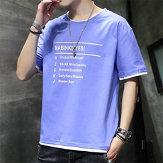 款6035-P30夏季男士短袖t恤纯棉新款上衣服夏天宽松ins潮流潮牌，男装T恤，电商D310（原电商305）