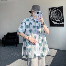 现货在仓！夏季休闲百搭翻领衬衫男抖音得物可送样-EX50556-特P30，男装衬衫，电商A061
