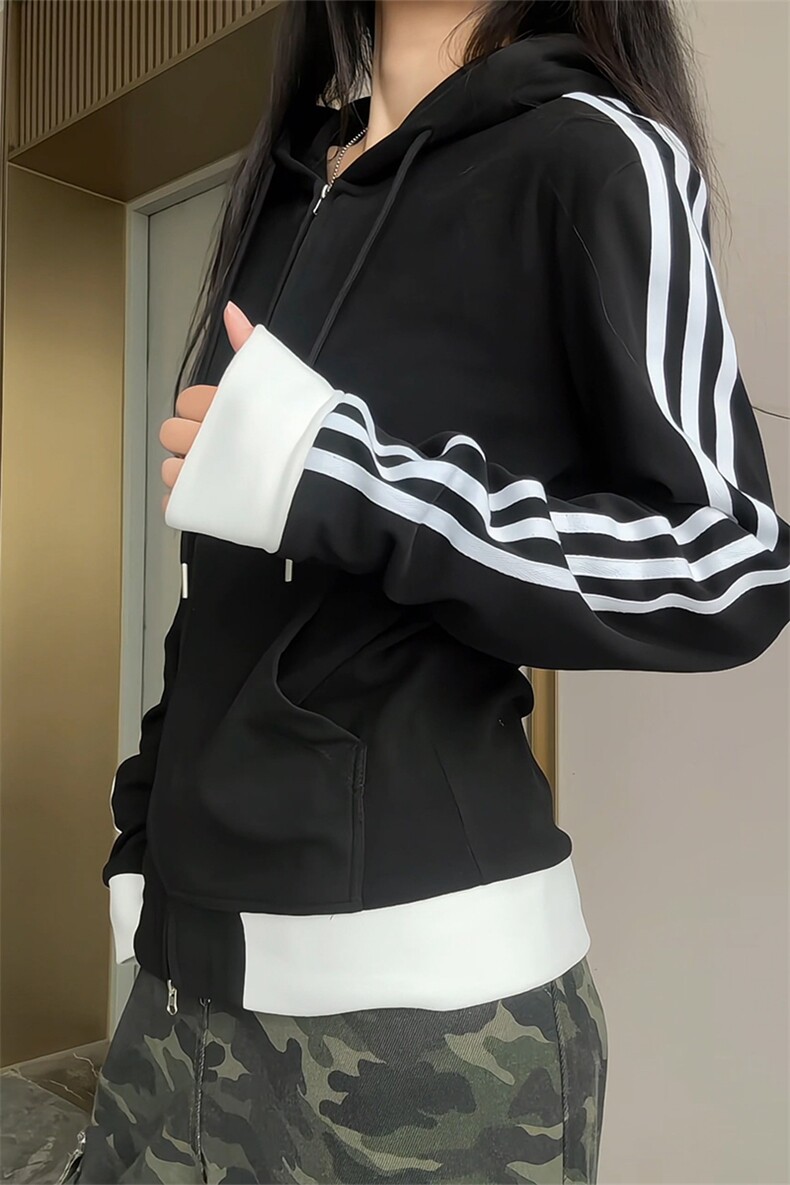保暖德绒打底衫条纹卫衣痞帅修身收腰显瘦开衫5Q1150-TP4588,男装卫衣,电商A102