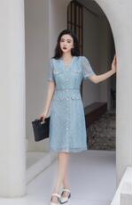 2023年夏装连衣裙，女装连衣裙，贻思茗