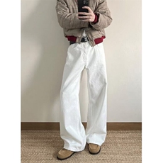 文艺日系简约新款原宿cleanfit白色弯刀裤子男休闲长裤KD988，男装休闲裤，星座1116A（原606A-3）